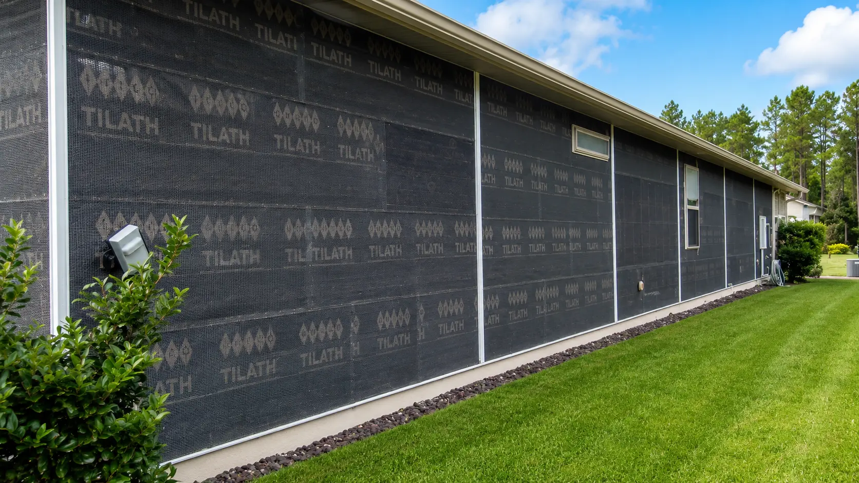 High-quality exterior painting and stucco work on a modern building